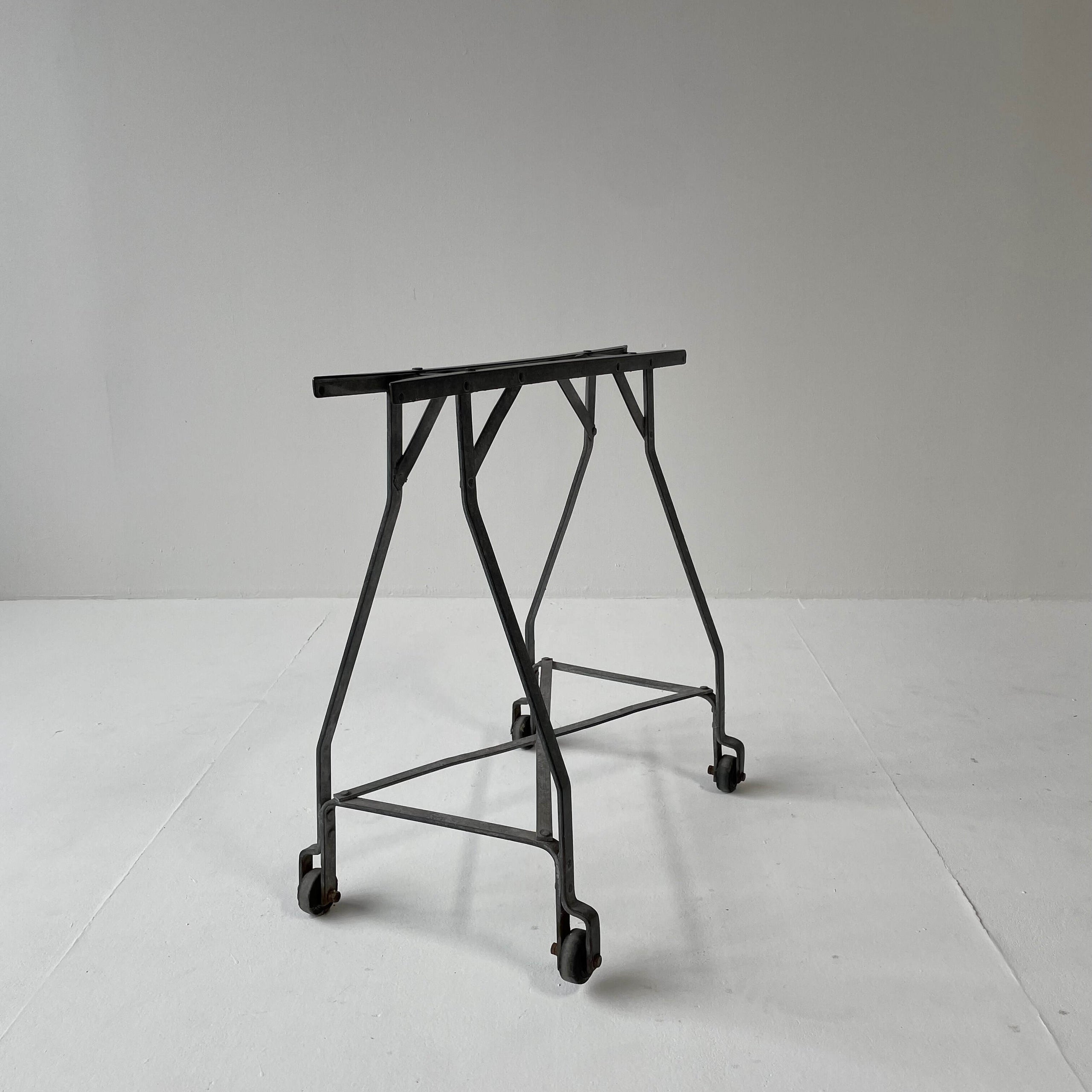 GE034 VINTAGE METAL SAW HORSE GIRLS GIRLS GIRLS STUDIO