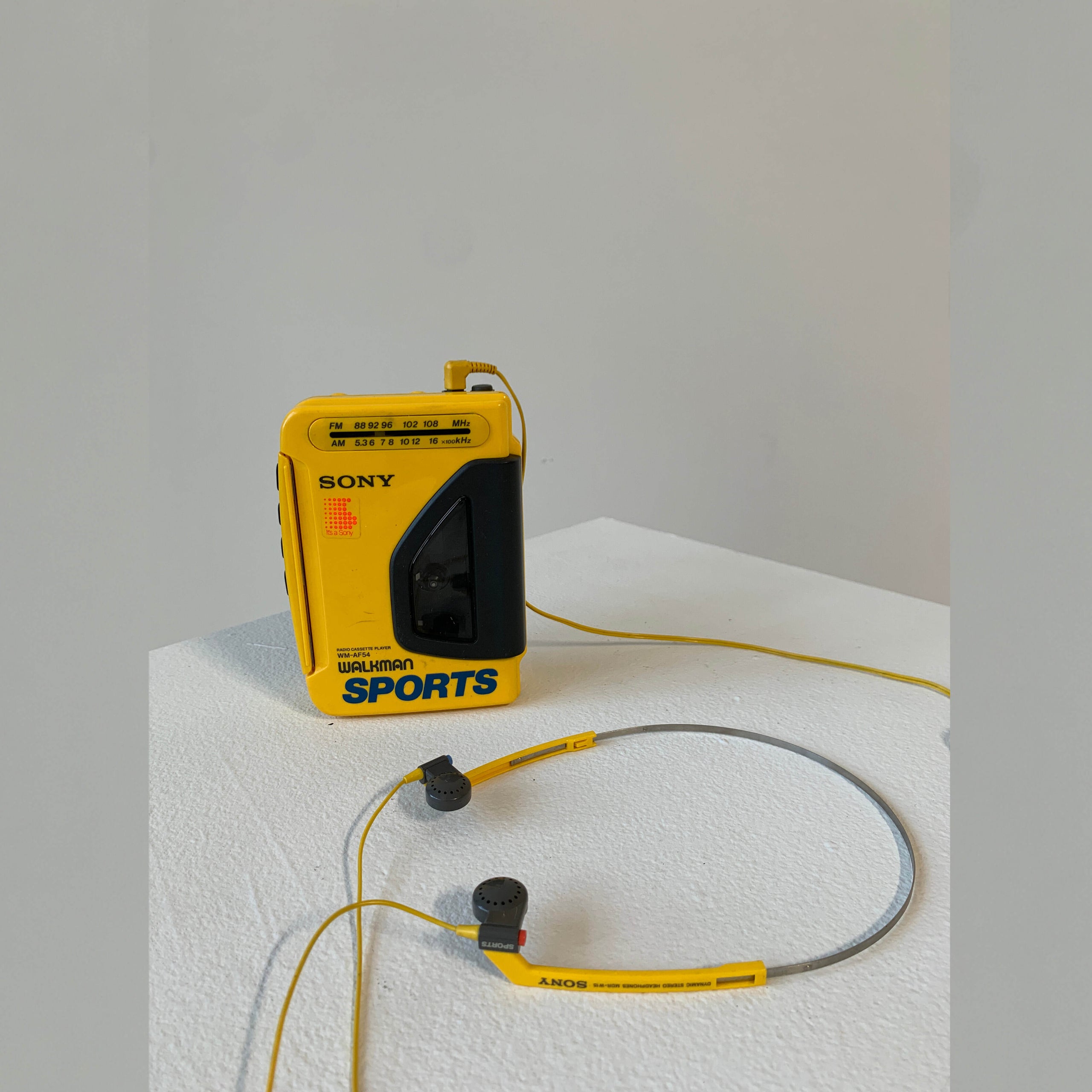 Yellow sony online headphones