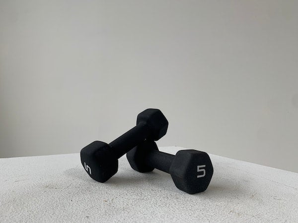 Black discount neoprene dumbbells